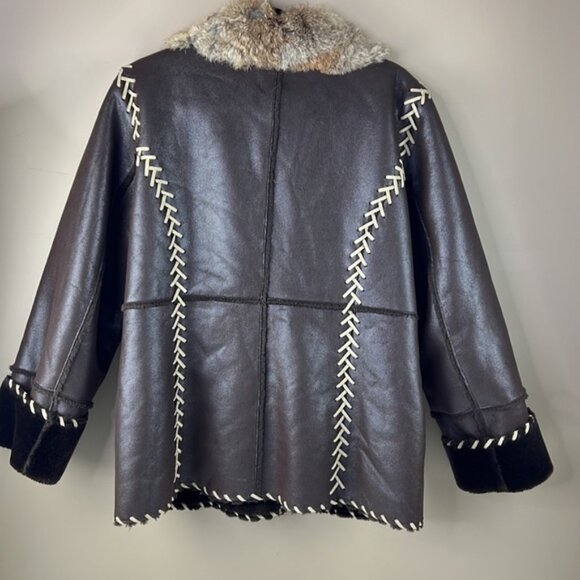 Moffi International Brown Faux  Shearling - Picture 3 of 10